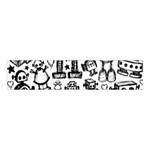 Robot Crowd Velvet Scrunchie