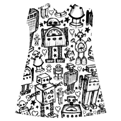 Robot Crowd Ruffle Detail Chiffon Dress from ArtsNow.com Front