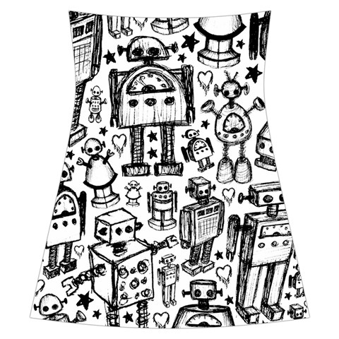 Robot Crowd Ruffle Detail Chiffon Dress from ArtsNow.com Back