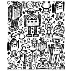 Robot Crowd Waist Pouch (Large) from ArtsNow.com Back Strap