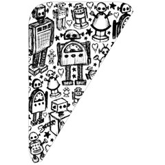 Robot Crowd Belt Pouch Bag (Large) from ArtsNow.com Front Right