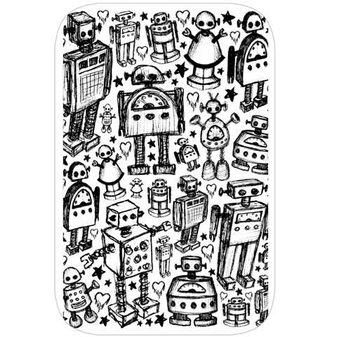 Robot Crowd Belt Pouch Bag (Large) from ArtsNow.com Back