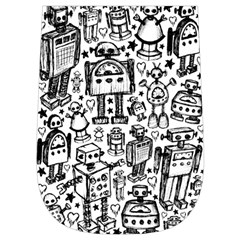 Robot Crowd Wristlet Pouch Bag (Small) from ArtsNow.com Left Side