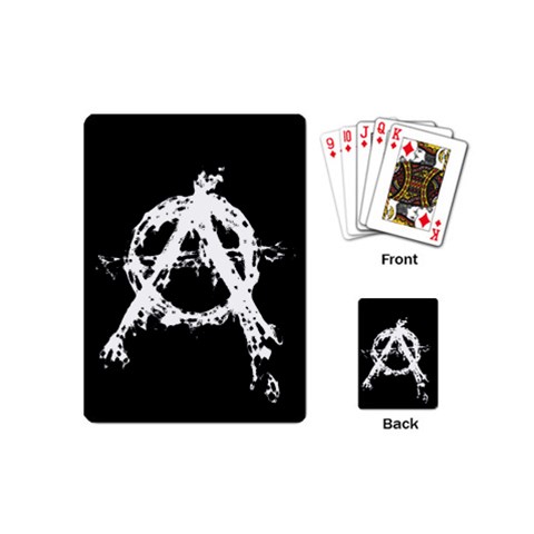 Anarchy Playing Cards Single Design (Mini) from ArtsNow.com Back