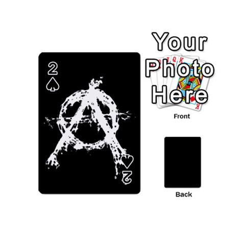Anarchy Playing Cards 54 Designs (Mini) from ArtsNow.com Front - Spade2