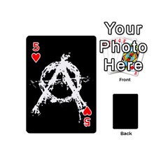 Anarchy Playing Cards 54 Designs (Mini) from ArtsNow.com Front - Heart5