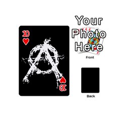 Anarchy Playing Cards 54 Designs (Mini) from ArtsNow.com Front - Heart10