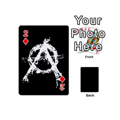 Anarchy Playing Cards 54 Designs (Mini) from ArtsNow.com Front - Diamond2