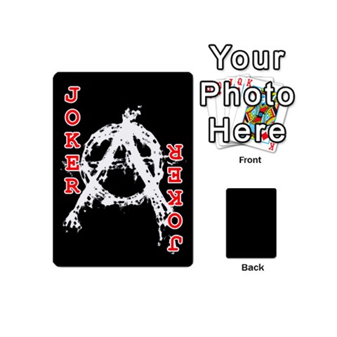 Anarchy Playing Cards 54 Designs (Mini) from ArtsNow.com Front - Joker2