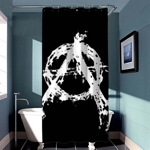 Anarchy Shower Curtain 36  x 72  (Stall)  from ArtsNow.com Curtain(36 X72 ) - 33.26 x66.24  Curtain(36 X72 )