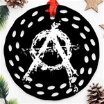 Anarchy Round Filigree Ornament (Two Sides)