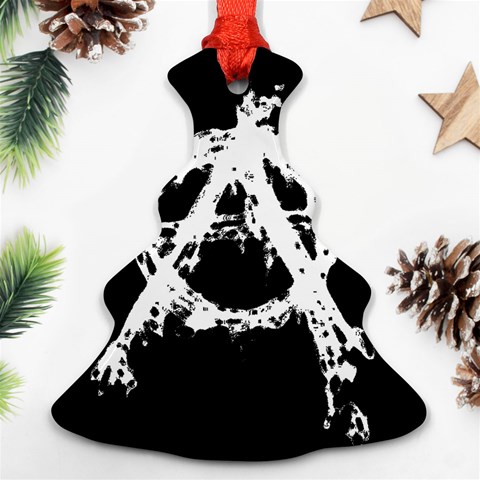 Anarchy Christmas Tree Ornament (Two Sides) from ArtsNow.com Front