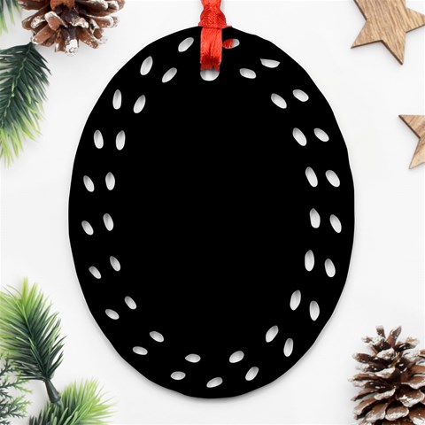 Anarchy Oval Filigree Ornament (Two Sides) from ArtsNow.com Back