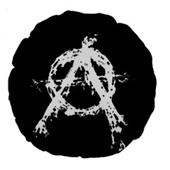 Anarchy Large 18  Premium Round Cushions from ArtsNow.com Front