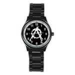 Anarchy Stainless Steel Round Watch