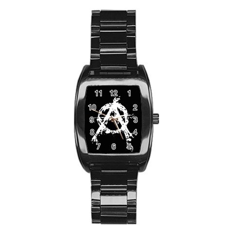 Anarchy Stainless Steel Barrel Watch from ArtsNow.com Front