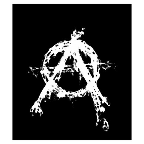 Anarchy Drawstring Pouch (Small) from ArtsNow.com Front
