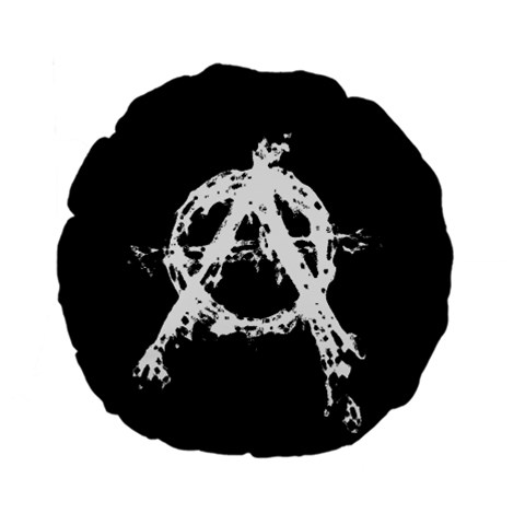 Anarchy Standard 15  Premium Flano Round Cushions from ArtsNow.com Front