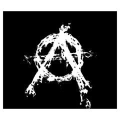Anarchy Zipper Large Tote Bag from ArtsNow.com Front