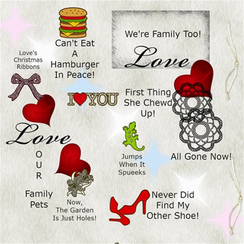 Never Did Find My Other Shoe Our Pet ScrapBook Page 8  x 8  from ArtsNow.com 8 x8  Scrapbook Page - 1