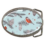 Christmas birds Belt Buckles