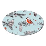 Christmas birds Oval Magnet