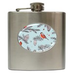 Christmas birds Hip Flask (6 oz)