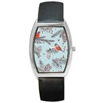 Christmas birds Barrel Style Metal Watch