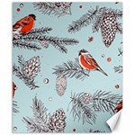 Christmas birds Canvas 8  x 10 