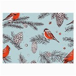 Christmas birds Large Glasses Cloth