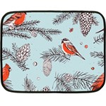 Christmas birds Double Sided Fleece Blanket (Mini) 