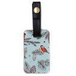 Christmas birds Luggage Tag (one side)