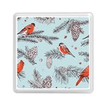 Christmas birds Memory Card Reader (Square)