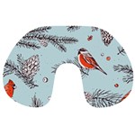 Christmas birds Travel Neck Pillow