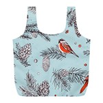 Christmas birds Full Print Recycle Bag (L)