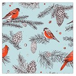 Christmas birds Large Satin Scarf (Square)