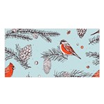 Christmas birds Satin Shawl