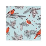 Christmas birds Small Satin Scarf (Square)