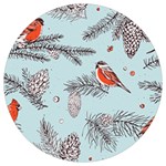 Christmas birds Round Trivet