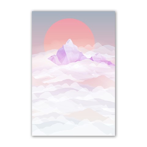 Mountain Sunset above Clouds Poster 16  x 24  from ArtsNow.com 16 x24  Poster - 1