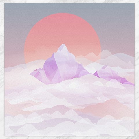 Mountain Sunset above Clouds Canvas 12  x 12  (Unframed) from ArtsNow.com 11.4 x11.56  Canvas - 1