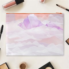 Mountain Sunset Above Clouds Cosmetic Bag (XL) from ArtsNow.com Back
