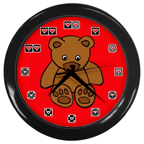 simple116a Wall Clock (Black) from ArtsNow.com Front