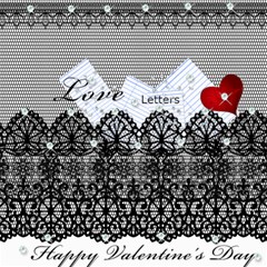 Love Letters Collection 12 ScrapBook Page 8  x 8  Each Page Sold Seperately from ArtsNow.com 8 x8  Scrapbook Page - 7