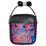 Abstract marbling art print Girls Sling Bag