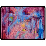 Abstract marbling art print Fleece Blanket (Large) 