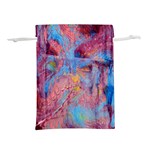 Abstract marbling art print Lightweight Drawstring Pouch (L)