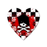 Emo Skull Heart Magnet