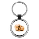 White Skull Key Chain (Round)