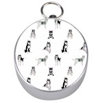 Husky Dogs Silver Compasses